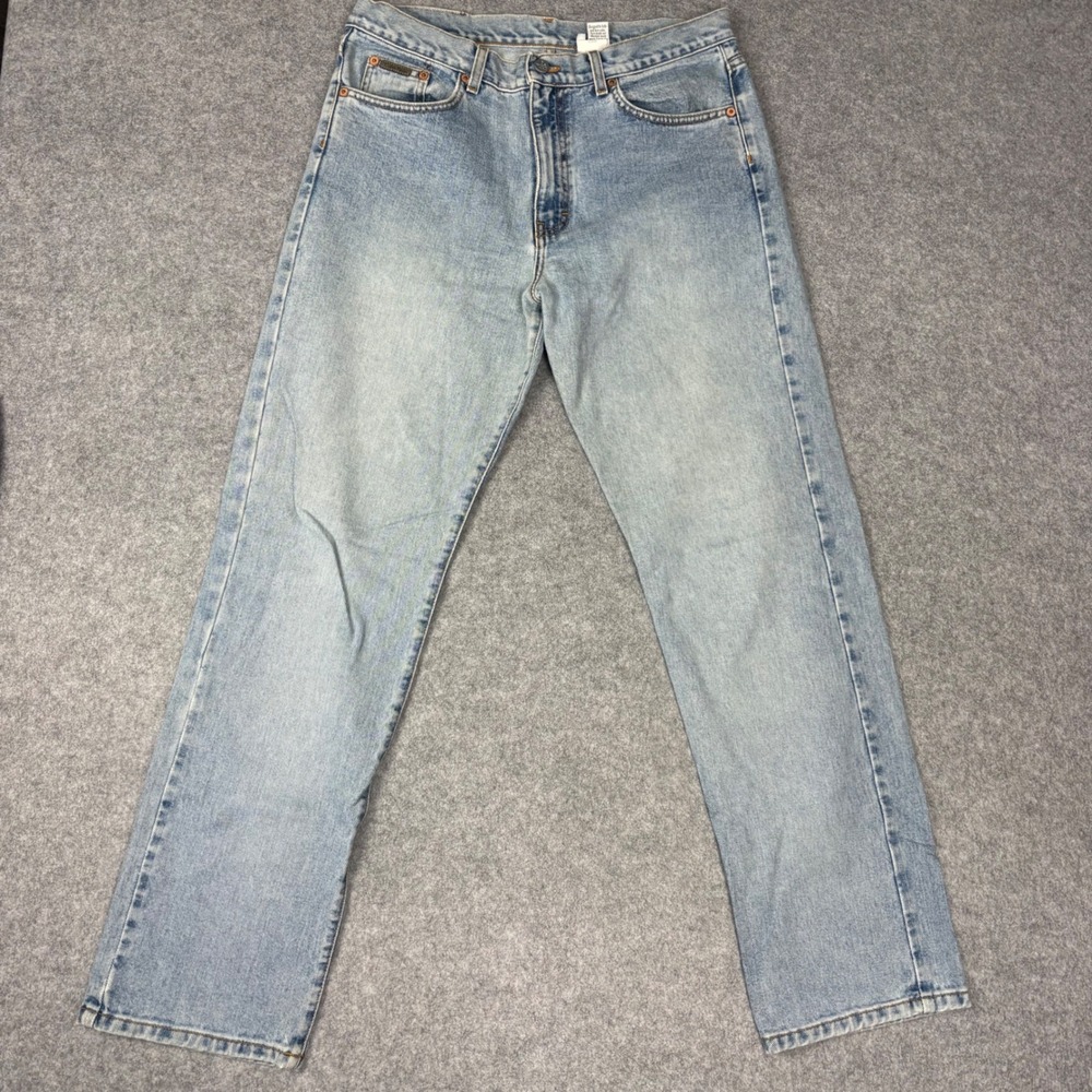 Vintage Calvin Klein Jeans Womens 13 Light Wash Straight Leg High Rise Blue USA - Picture 3 of 7
